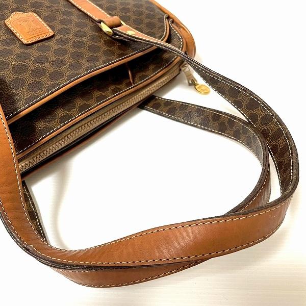 anb セリーヌ CELINE ショルダーバッグ 茶 ヴィンテージ マカダム