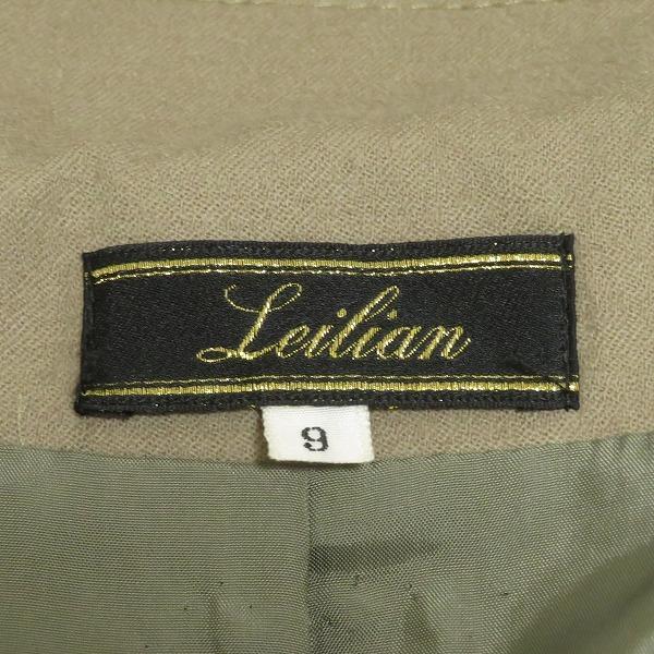 #anc レリアン Leilian コート 9 カーキ系 ステンカラー レディース [965610]_4