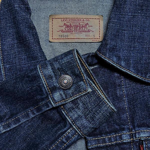 anc リーバイス LEVIS ジャケット S 紺 インディゴ デニム 78500 G 