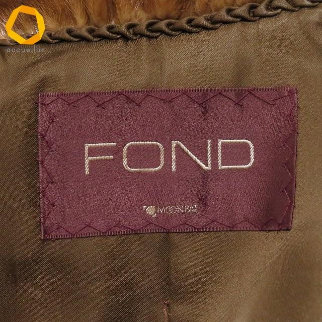Fond　毛皮 コート moonbat ムーンバット フォンド レディース wnc ムーンバット fond moonbat 毛皮コート 11 茶系 ミンク ファー