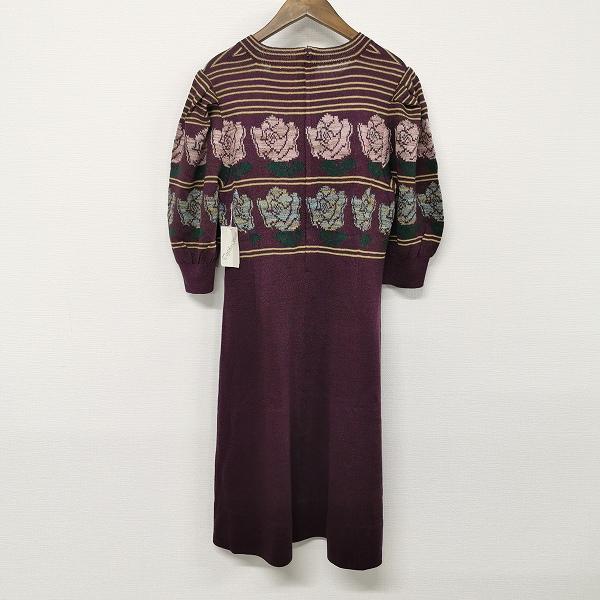 anc サイトウトヨコ 斉藤都世子 ワンピース ニット フレア ジップ