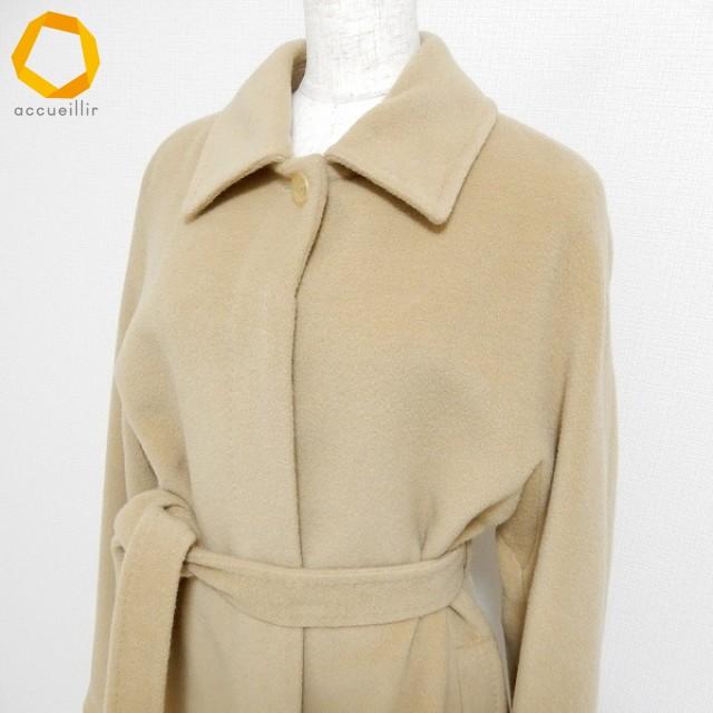 wnc バーバリー BURBERRY ロング ステンカラー コート 40 ベージュ  