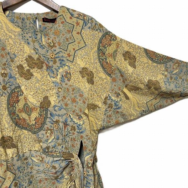 #anc シセンドウ 詩仙堂 ヒトシタムラ チュニック ベージュ マルチ ドルマン ちりめん 変形 アシンメトリー レディース [968571] |  | 03