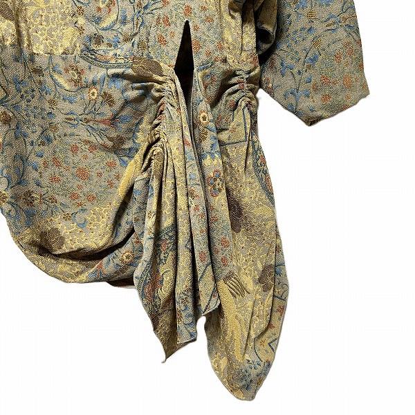 #anc シセンドウ 詩仙堂 ヒトシタムラ チュニック ベージュ マルチ ドルマン ちりめん 変形 アシンメトリー レディース [968571] |  | 04