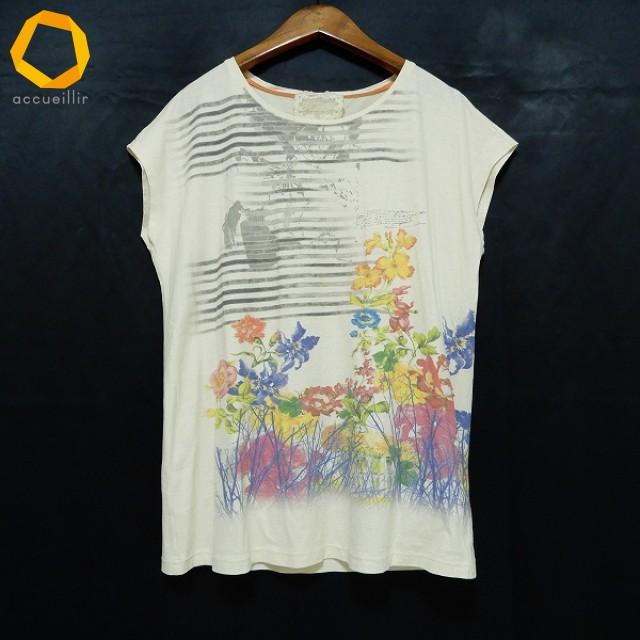 snc インポートロッサ import Rossa カットソー 42 ベージュ系 マルチ