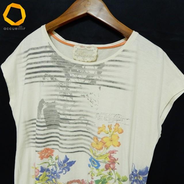 snc インポートロッサ import Rossa カットソー 42 ベージュ系 マルチ