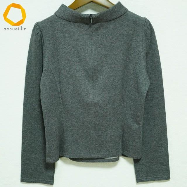 エムズグレイシー　38 wnc エムズグレイシー M'SGRACY カットソー 38 グレー スパンコール