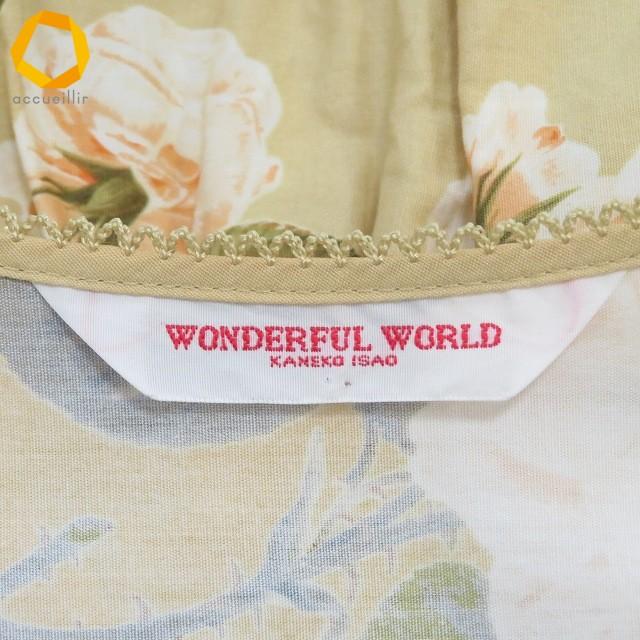#akc ワンダフルワールド WONDERFUL WORLD KANEKO ISAO ワンピース ベージュ系 花柄 バラ ティアード ロング レディース [970554] |  | 05