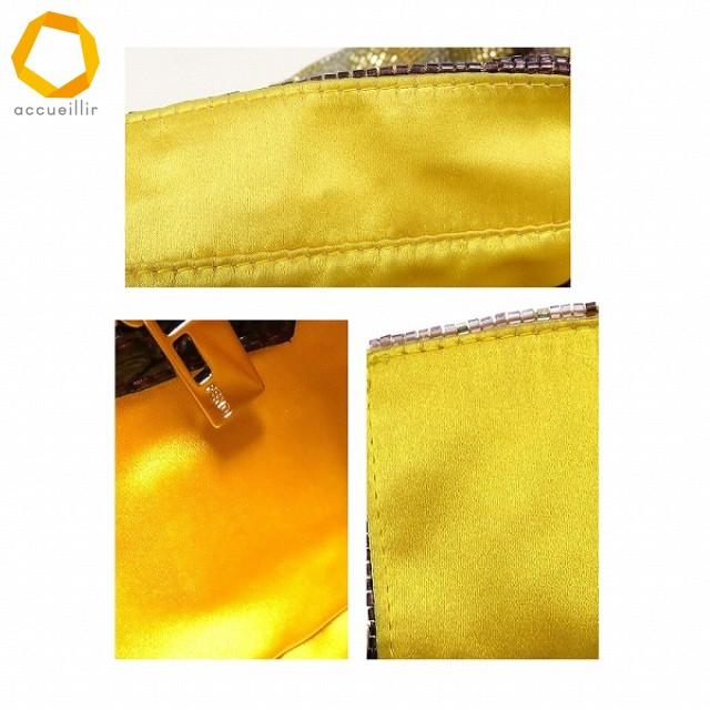 apb フェンディ FENDI ショルダーバッグ マンマバケット 紫 ゴールド