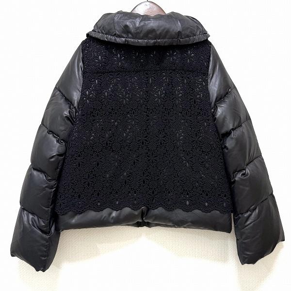 インゲボルグ 羊革 ラムレザー キルティング フーデッド ジャケット 11 黒 wnc インゲボルグ INGEBORG ジャケット 11 黒 ダウンジャケット レース