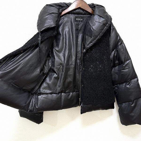 wnc インゲボルグ INGEBORG ジャケット 11 黒 ダウンジャケット レース