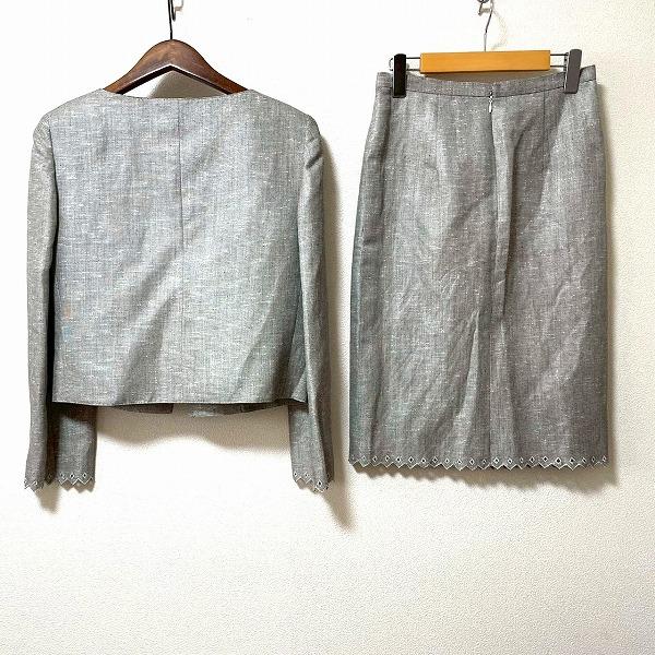 VALENTINO ヴァレンティノ　グレー ひざ丈スカート12 タグ付き未使用品 anc ヴァレンティノ VALENTINO スカートスーツ セットアップ 6 白 黒