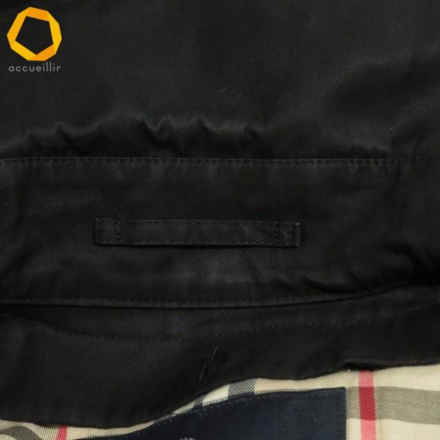 wnc バーバリー BURBERRY コート トレンチコート 38 黒 ライナー付き