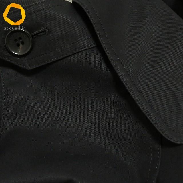 wnc バーバリー BURBERRY コート トレンチコート 38 黒 ライナー付き