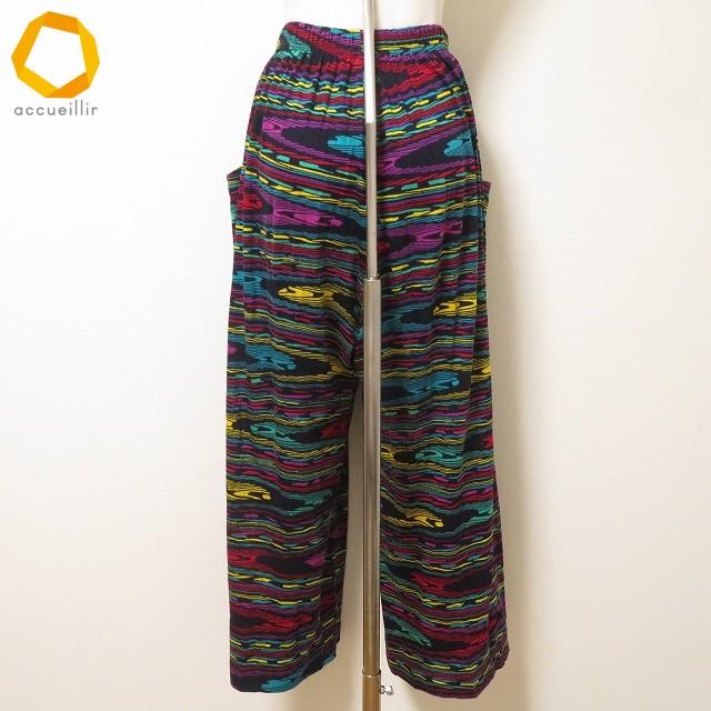 未使用品　MISSONI マルチカラー ジョガーパンツ anc ミッソーニスポーツ MISSONI SPORT パンツ スラックス M 濃紺