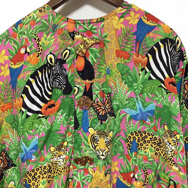 snc イタリヤ 伊太利屋 コート 11 マルチカラー アニマル ドルマン