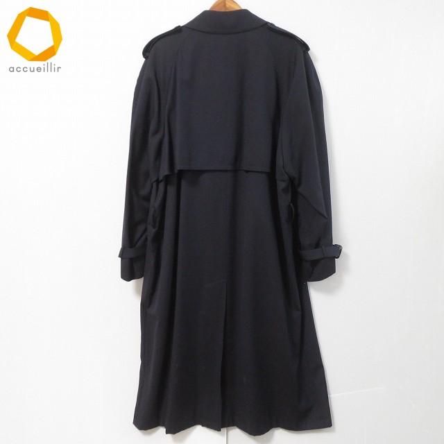 LANVIN Paris ロングコート anc ランバン LANVIN PARIS コート トレンチコート 紺 ロング メンズ