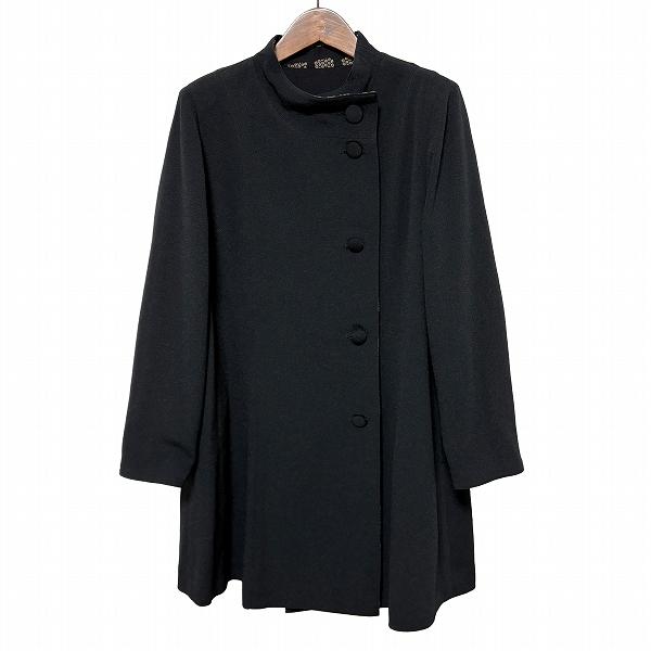 anc シセンドウ 詩仙堂 コート 黒 ベージュ ちりめん リバーシブル