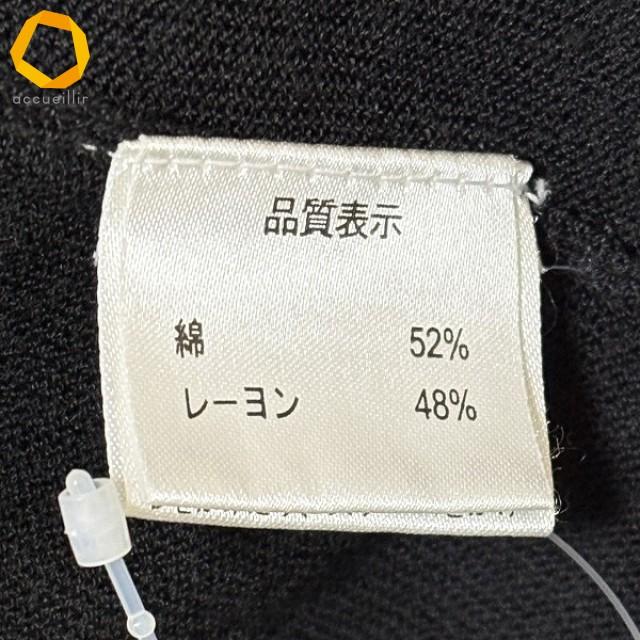 SUPERBEAUTY(スーパービューティー) カーディガン サイズ40 M レディース美品  - 黒 長袖/フラワー(花)/ビジュー/ビーズ スーパービューティー アンサンブル 花モチーフ ニット ラメ入り