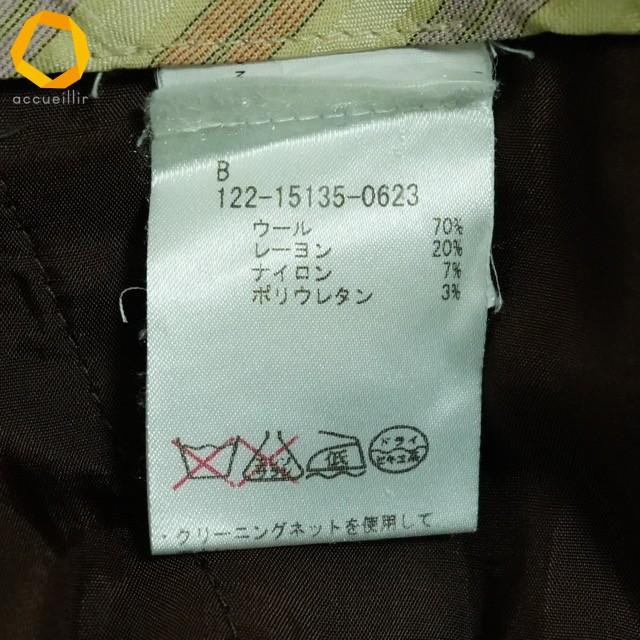 #wnc エトロ ETRO パンツ 40 黒 茶 チェック イタリア製 センタープレス レディース [975494] |  | 03