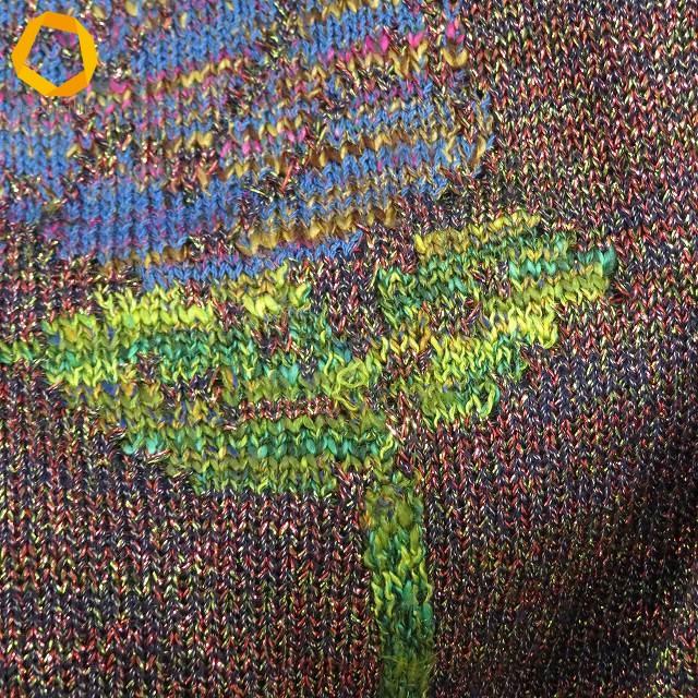 wnc サイトウトヨコ 斉藤都世子 ワンピース ニット マルチ ラメ 刺繍
