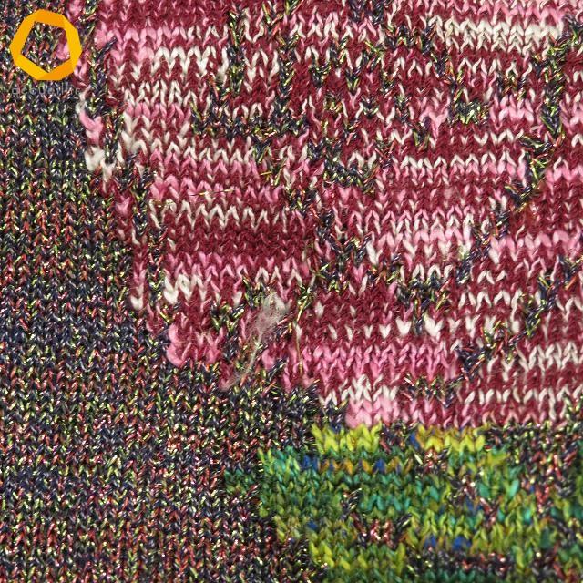 wnc サイトウトヨコ 斉藤都世子 ワンピース ニット マルチ ラメ 刺繍