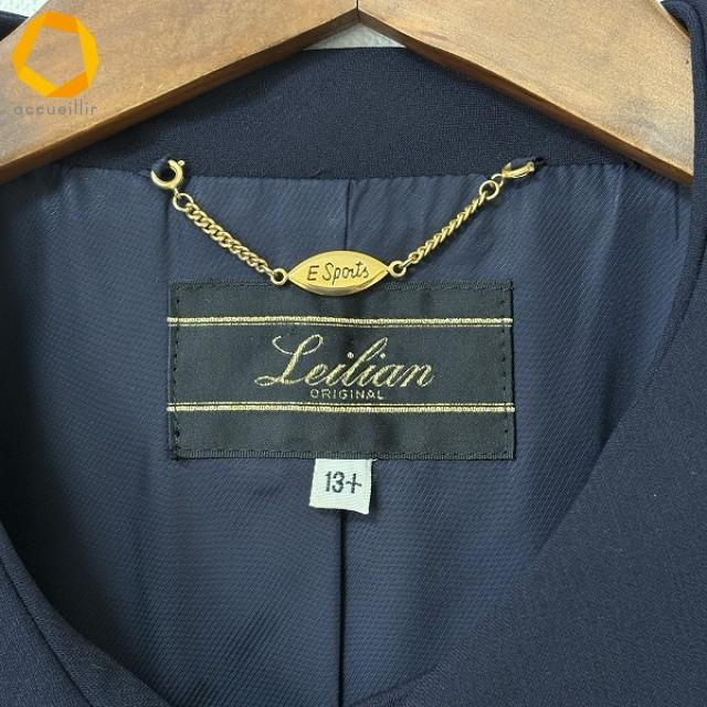 anc レリアン Leilian コート 13+ 紺 ウール 大きいサイズ 美品