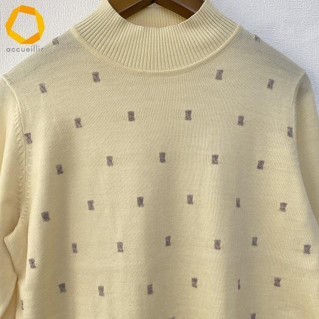 wnc レリアン Leilian セーター ニット 黄色 茶系 大きいサイズ