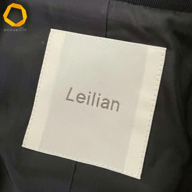 現行 レリアン Leilian 13+ 金ボタン ブレザー ダブルジャケット 紺 anc レリアン Leilian ジャケット 13 紺 ダブル 金ボタン 大きいサイズ