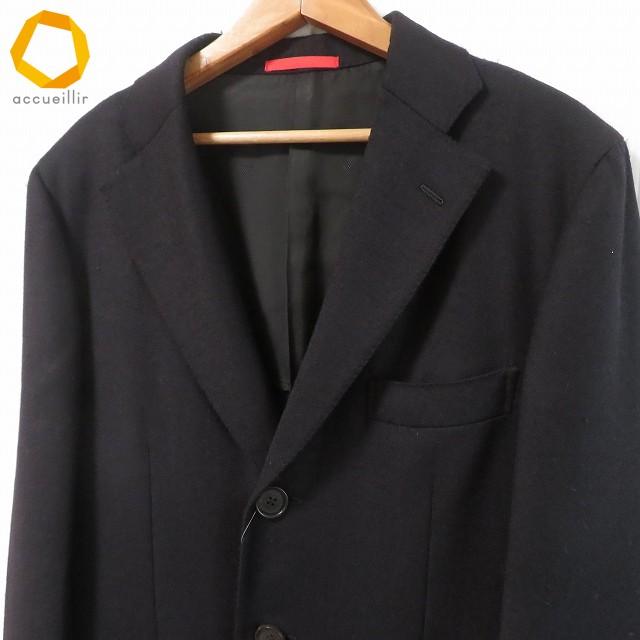 wnc イザイア ISAIA コート チェスターコート 48 黒 イタリア製 メンズ