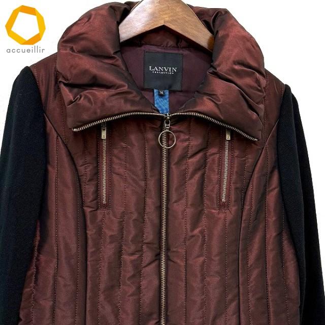 wnc ランバン コレクション LANVIN COLLECTION ブルゾン 36 ボルドー系