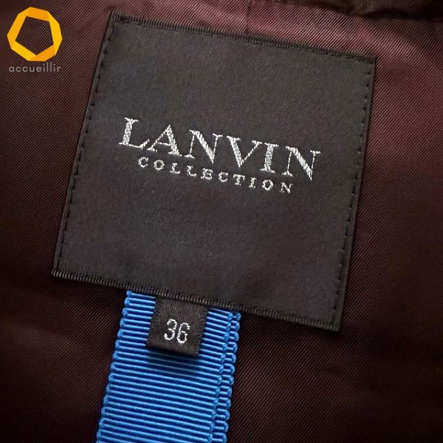 wnc ランバン コレクション LANVIN COLLECTION ブルゾン 36 ボルドー系 