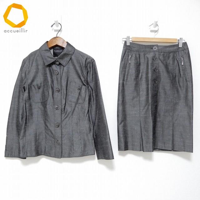 anc ランバン LANVIN セットアップ ツーピース タイト スカート 36 