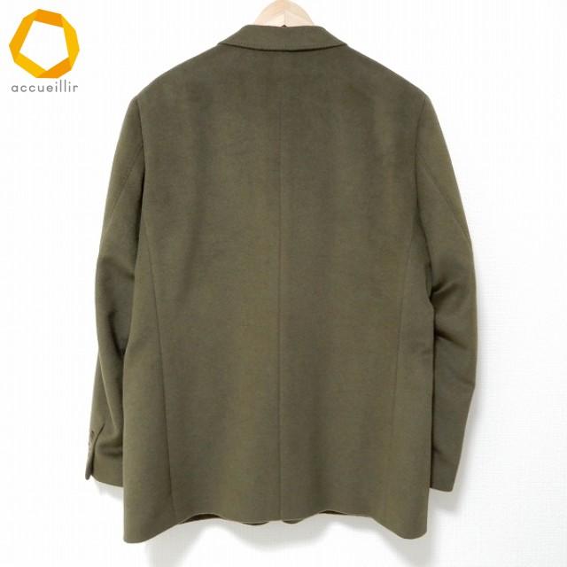 wnc パパス Papas シングルジャケット L カーキ アンゴラ混 S2B メンズ