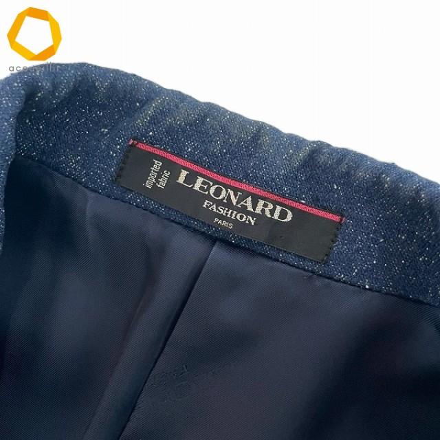 anc レオナール LEONARD セットアップ ツーピース 15 青系 デニム調