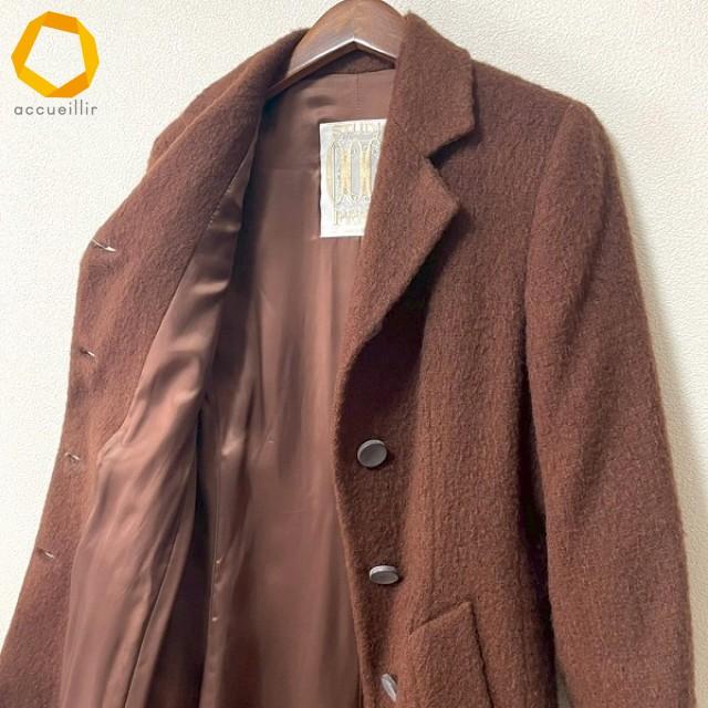 wnc ジャンフランコフェレ GIANFRANCOFERRE STUDIO 0001 コート 40 茶 
