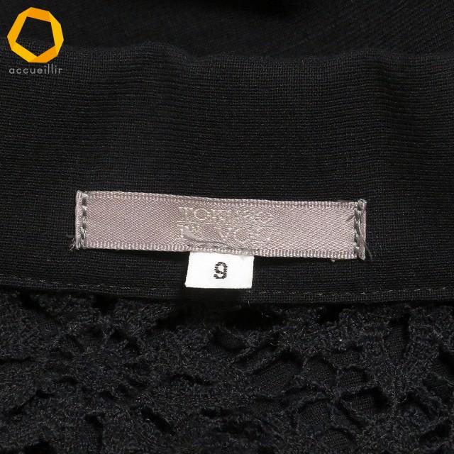 レディース tokuko1ervol 像 刺繍 テーラード ブラウス ジャケット 黒 9