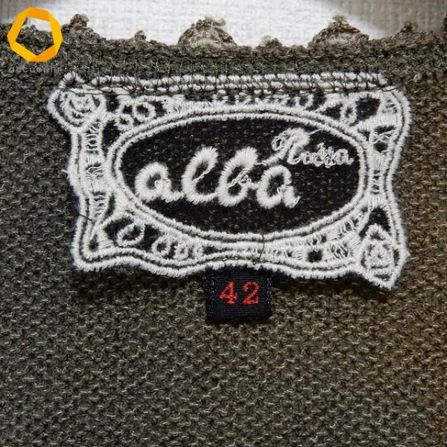 #anc アルバロッサ ALBA ROSSA インポートロッサ ロング ベスト ジレ 42 グレー系 花 レース 切替 大きいサイズ レディース [982005] |  | 04