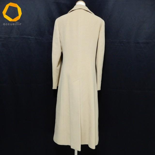#wnc ヴァレンティノ VALENTINO ロング コート 44 ベージュ系 カシミヤ混 アンゴラ混 大きいサイズ レディース [982257]_1