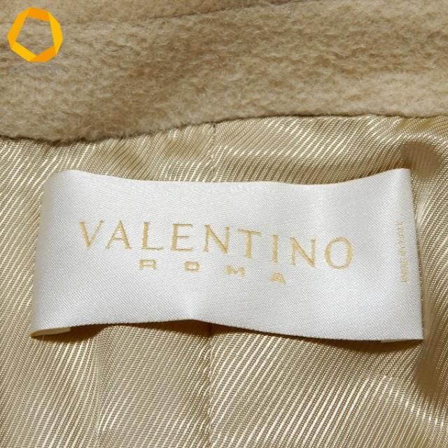 #wnc ヴァレンティノ VALENTINO ロング コート 44 ベージュ系 カシミヤ混 アンゴラ混 大きいサイズ レディース [982257]_5