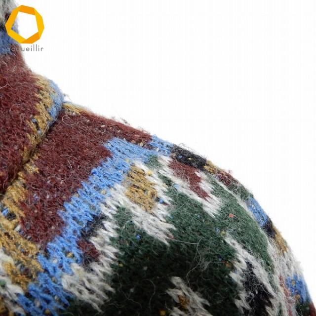 wnc ミッソーニ MISSONI コート 46 マルチ 総柄 ハイネック 大きい 