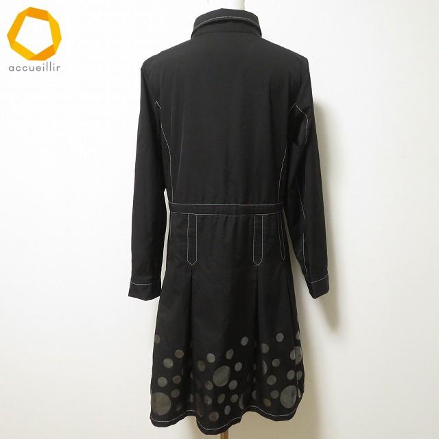 anc トクコ TOKUKO1erVOL ワンピース 9 黒 ドット ステッチ レディース 