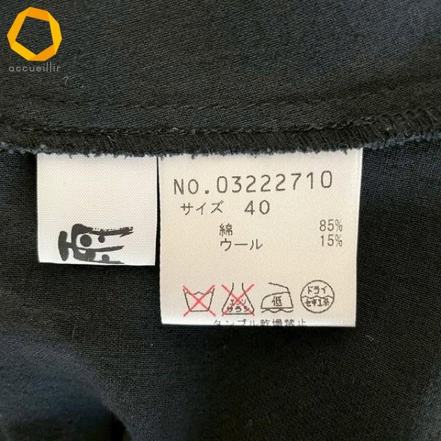 anc ジウセンソユニコ 慈雨 Sensounico ワンピース 40 黒 ドット 水玉