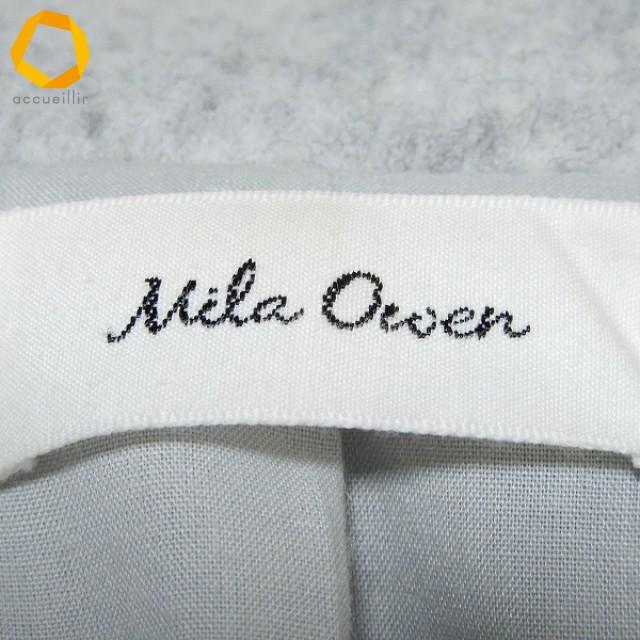 wnc ミラオーウェン Mila Owen ロング コート F グレー系 ベルト付き 
