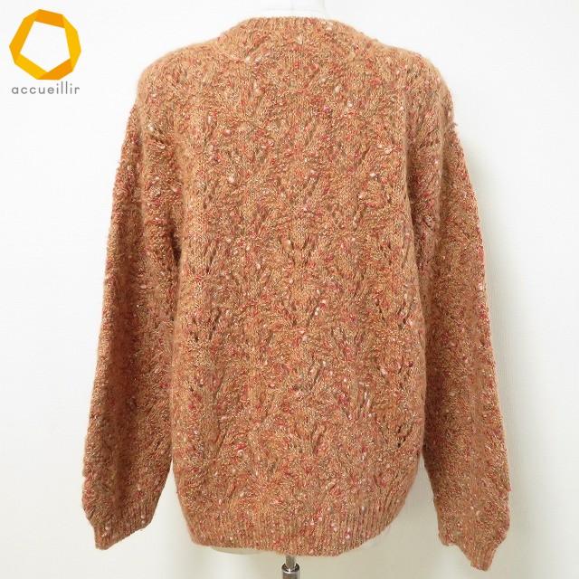 wnc ピンクハウス PINKHOUSE カーディガン ニット オレンジ系 花 