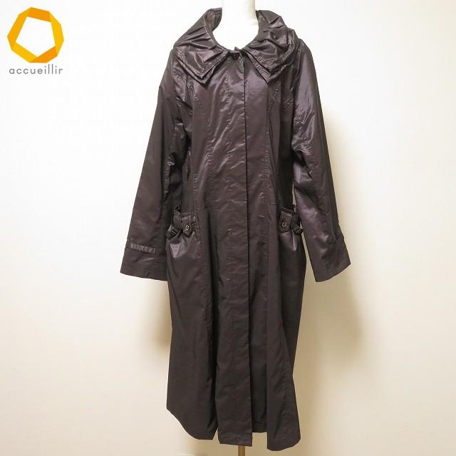 anc コーザノストラ COSA-NOSTRA コート 40 紫系 ステンカラー 光沢 