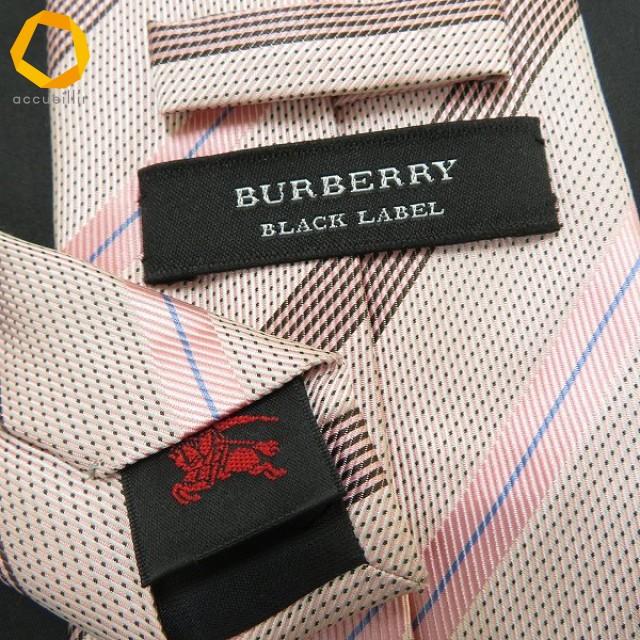 ae バーバリーブラックレーベル BURBERRYBLACKLABEL ネクタイ ピンク系