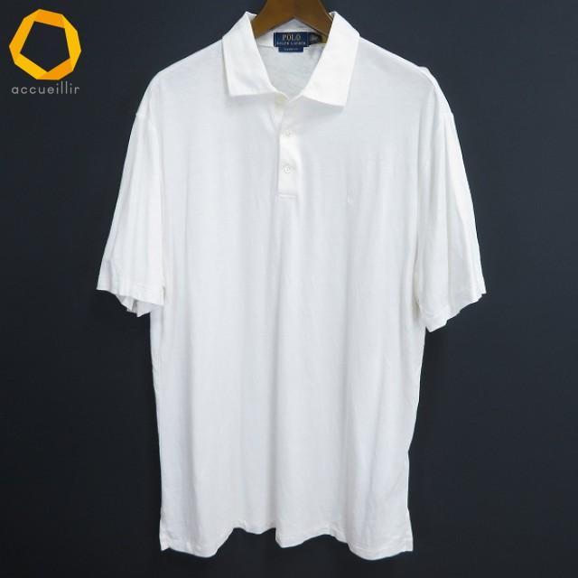s ポロラルフローレン POLO RALPH LAUREN ポロシャツ LG 白 半袖