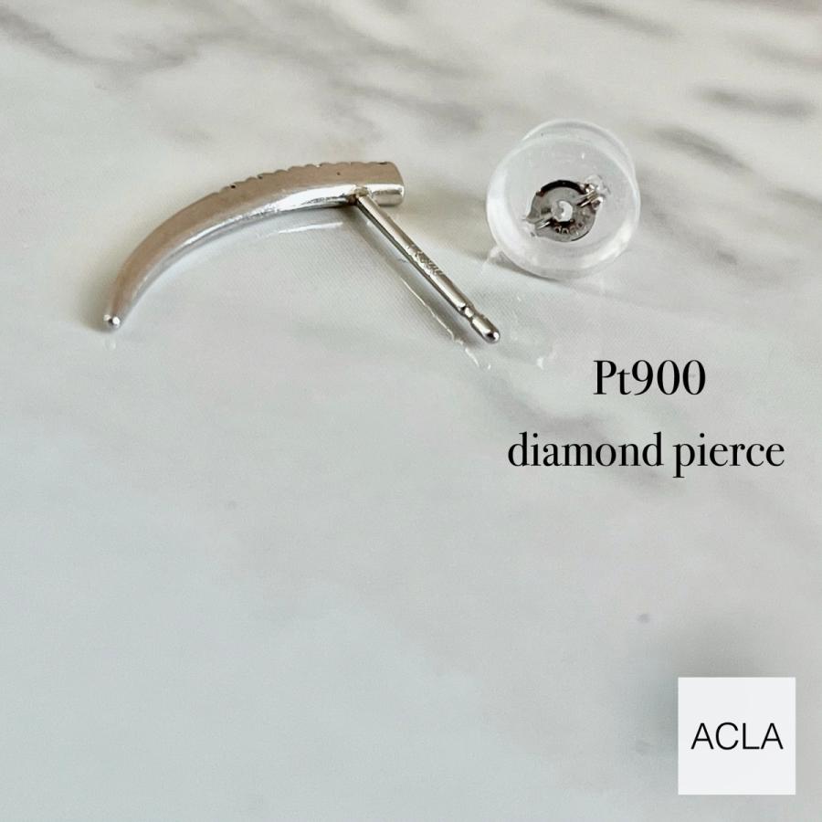 Pt900 バーデザインピアス プラチナ素材地金新品おしゃれ棒