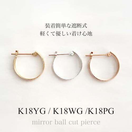 フープ ピアス 18k 地金ピアス 18金 ホワイトゴールド K18 フープ ピアス 18k 地金ピアス 18金 ホワイトゴールド K18